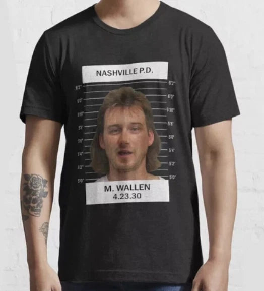 Morgan Wallen Mugshot T-Shirt Country Music Vintage Shirt