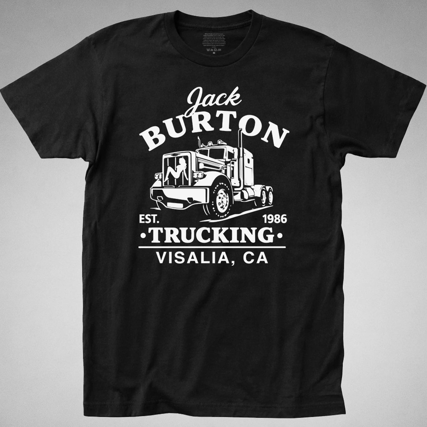 Jack Burton Trucking T-SHIRT semi Big Trouble Little China 80s pork chop movie