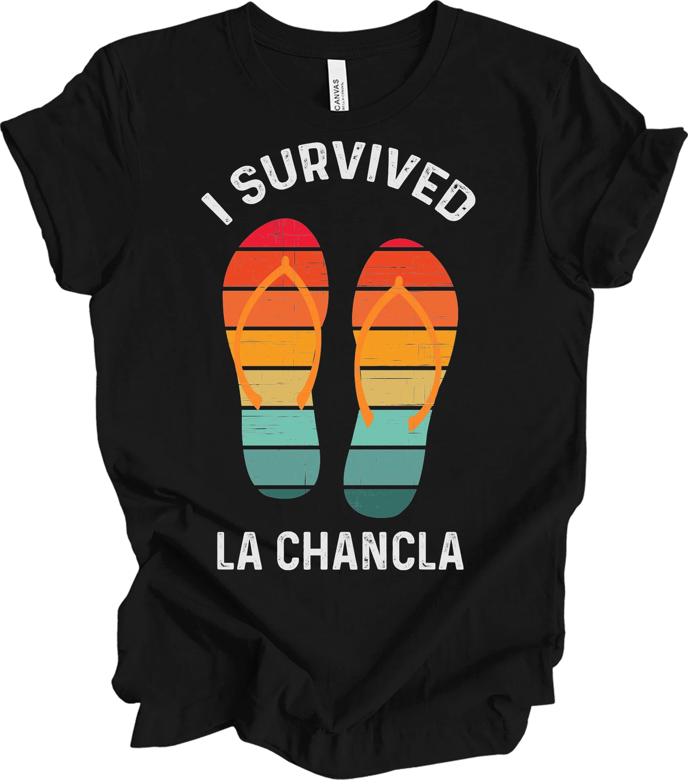 I Survived La Chancla Funny T-Shirt, Mexican Humor Tee