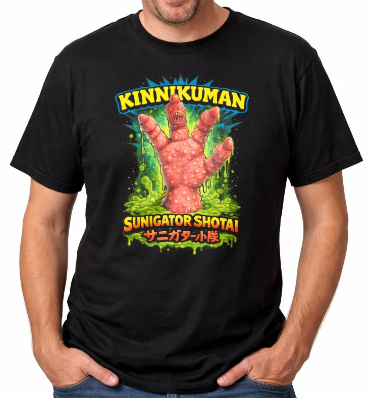 Kinnikuman Sunigator Shotai T Shirt Funny Retro Graphic Tee M.U.S.C.L.E. MEN