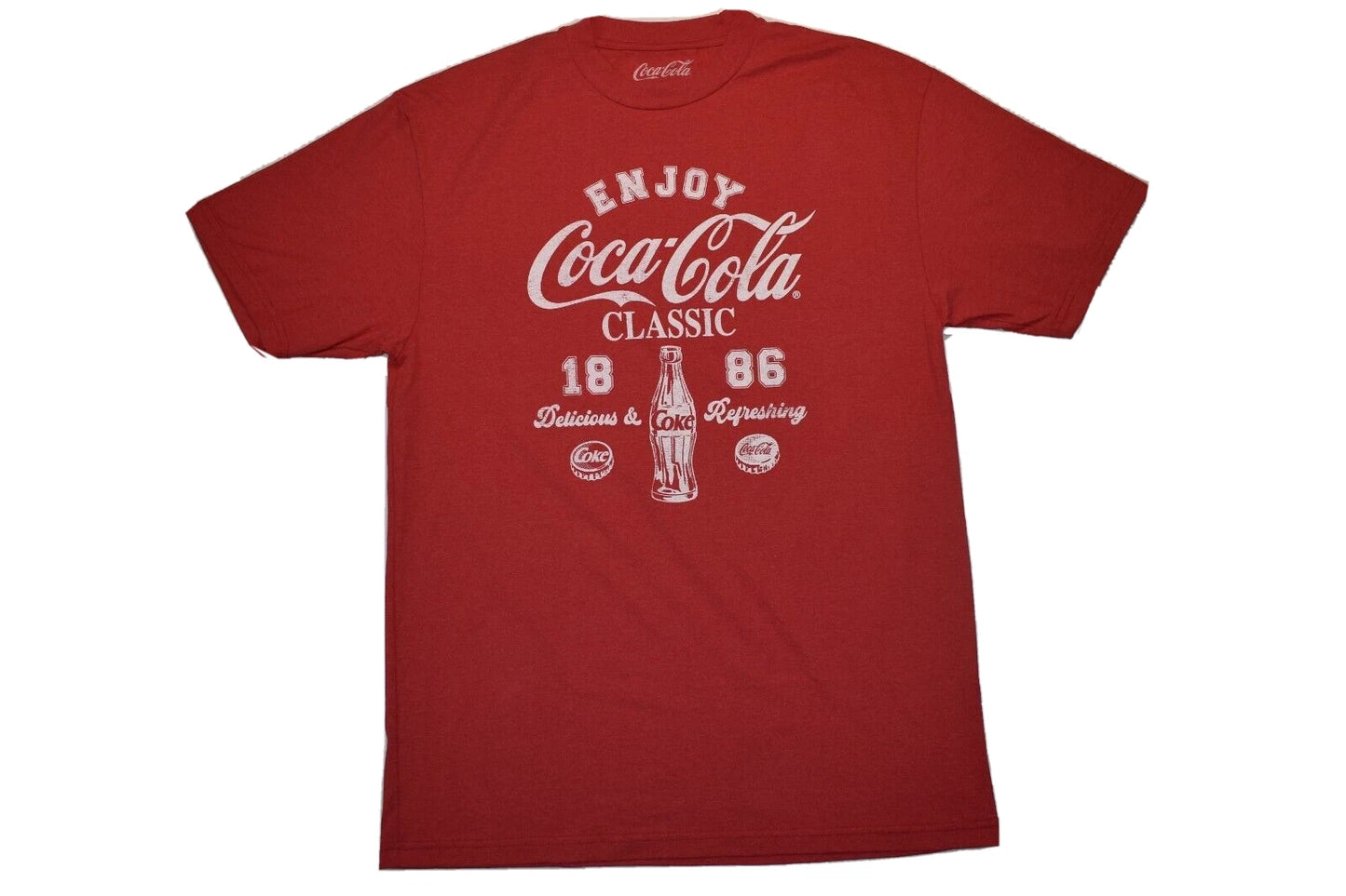 Coca-Cola Mens Big & Tall Coke Enjoy Coca-Cola Classic 1886 Shirt New LT-4XLB