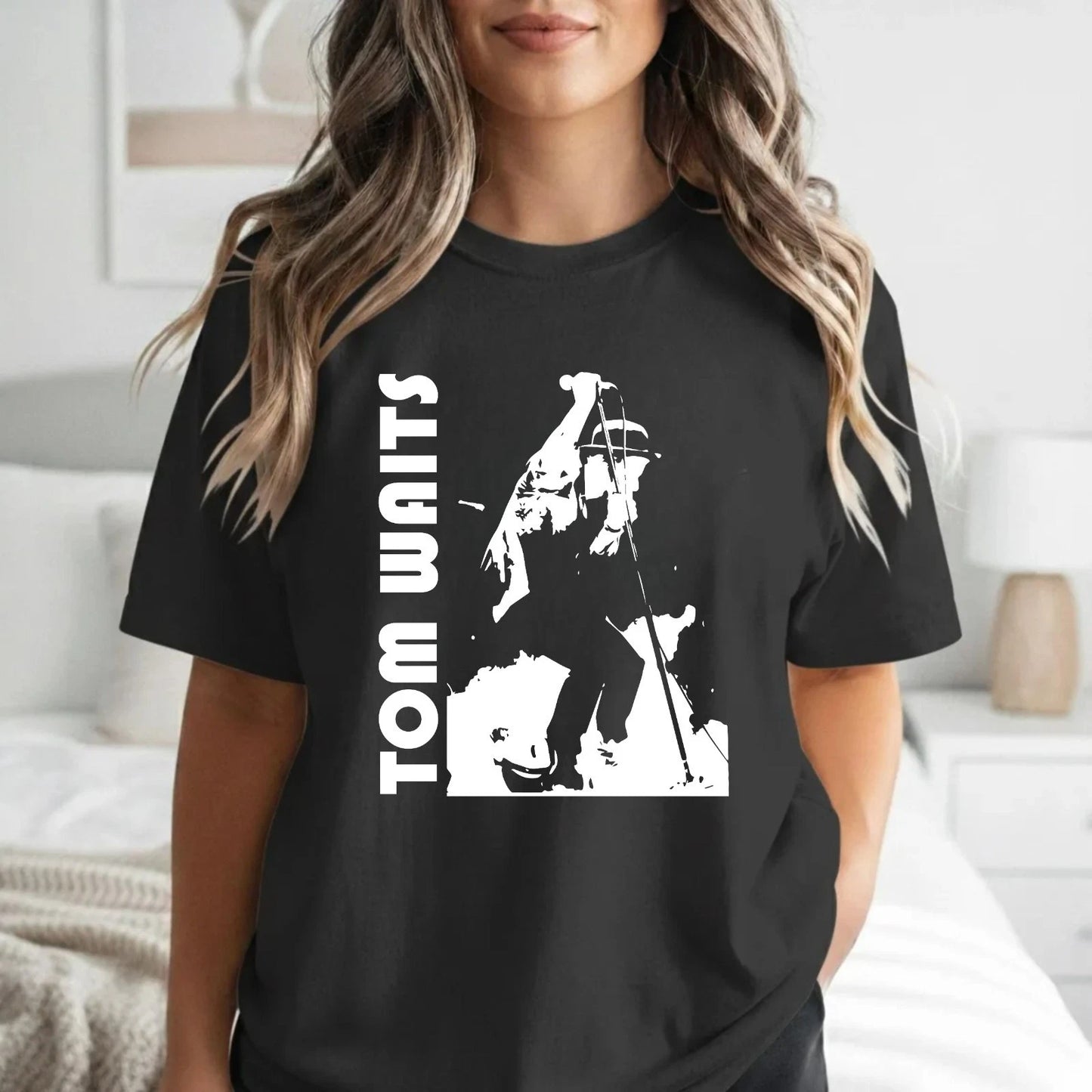 Tom Waits Fan T-Shirt Vintage Style- Tee Retro Music Lover Gift Icon Shirt