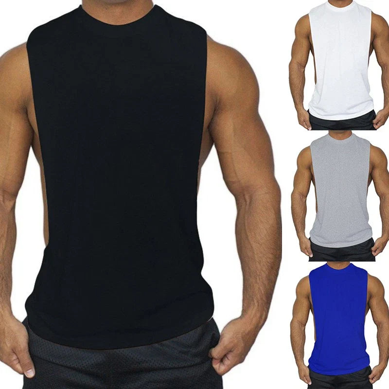 Football shirt muscle Top Men's Black Workout Vest Tank body building fitness
