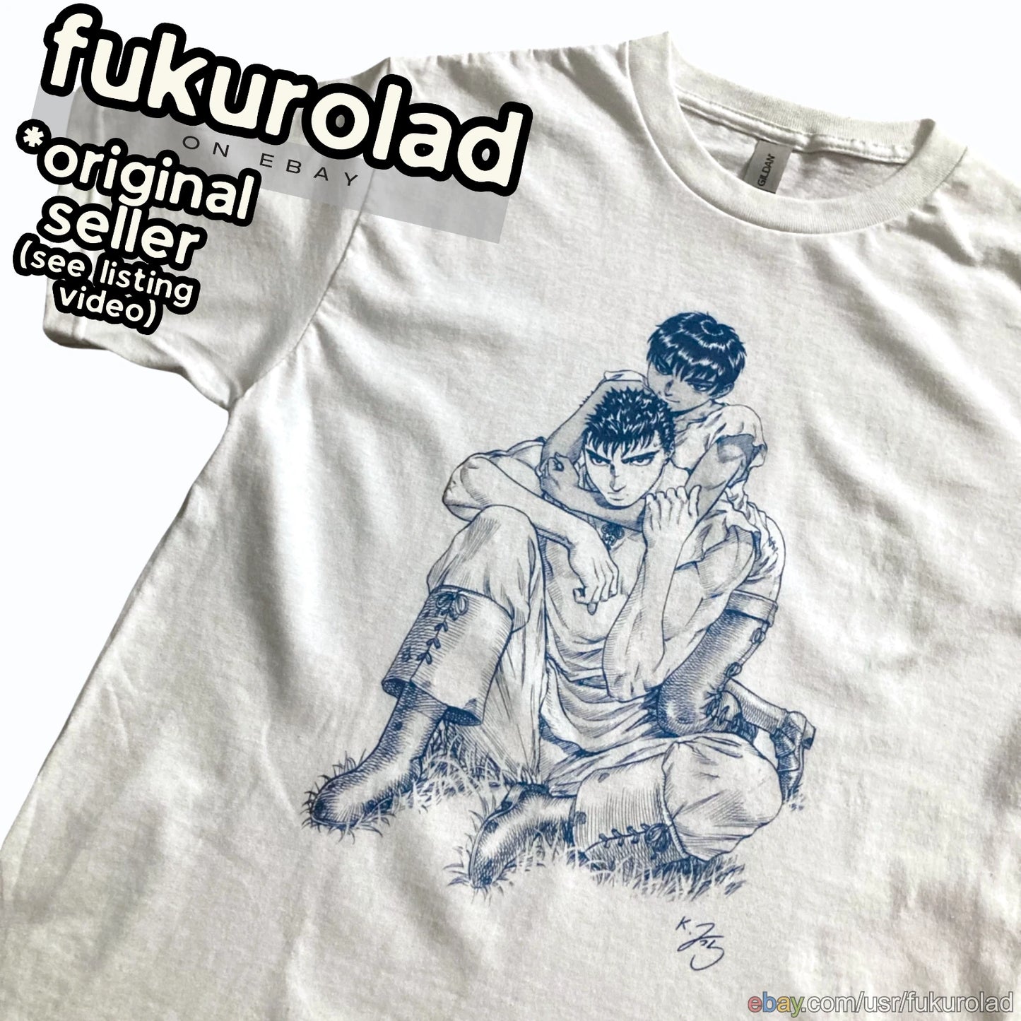 BERSERK GUTS x CASCA MANGA ANIME UNISEX t shirt - GILDAN or Comfort Colors