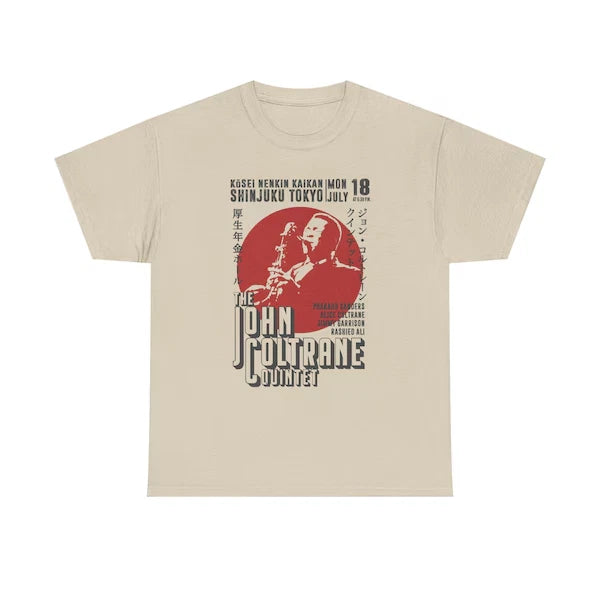 Vintage John Coltrane Japan Concert Tee - Unisex Heavy Cotton Shirt