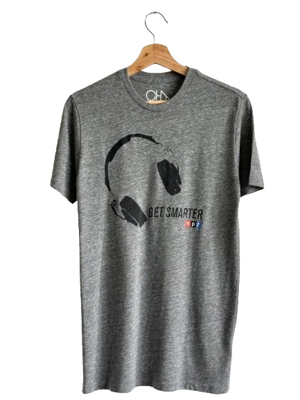 NPR "Get Smarter" Men t-shirt by Chaser Brand National Public Radio Station News
