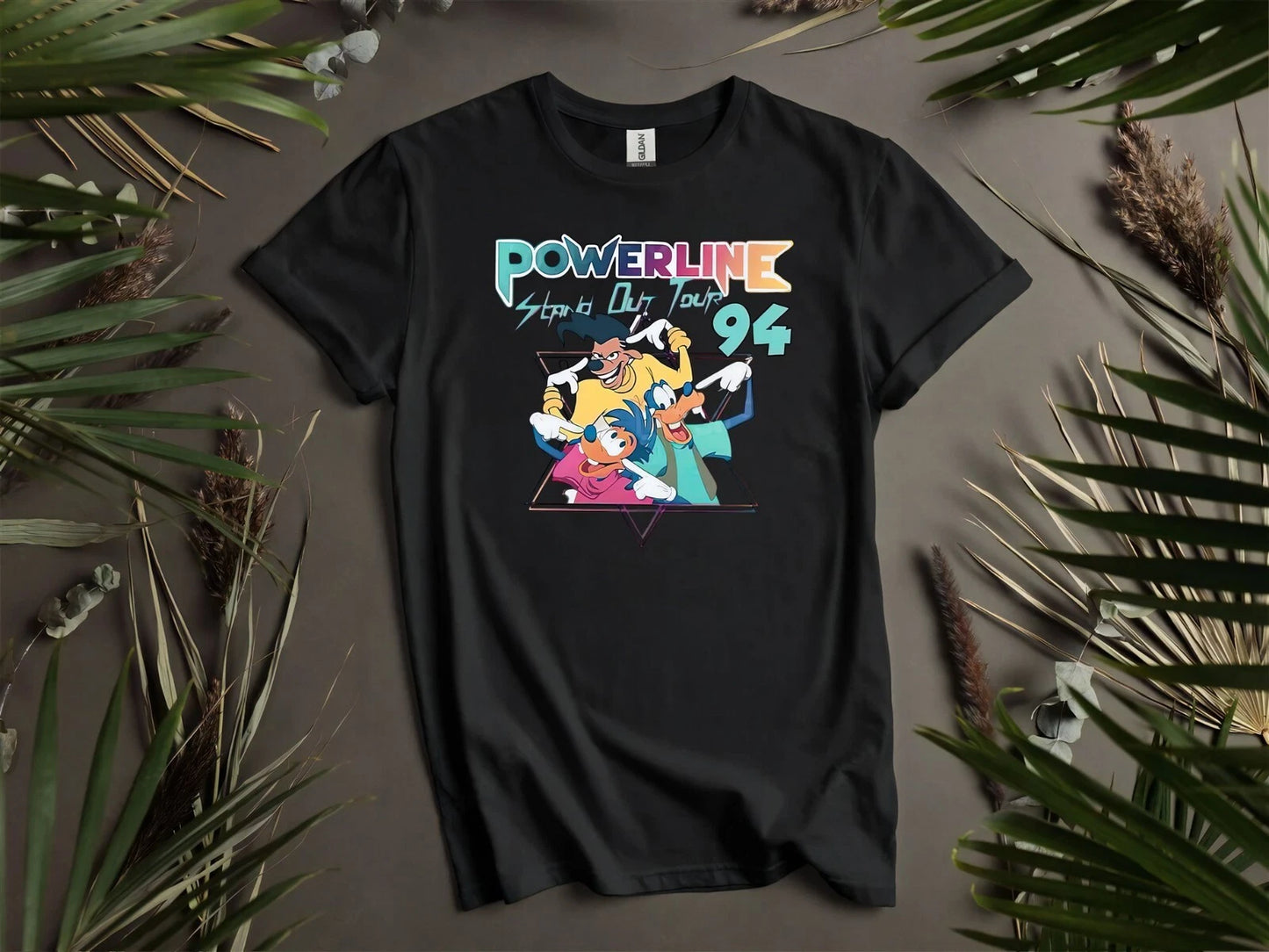 Disney Retro 90s A Goofy Movie Powerline Hoodie Tshirt Men Women Unisex AD627