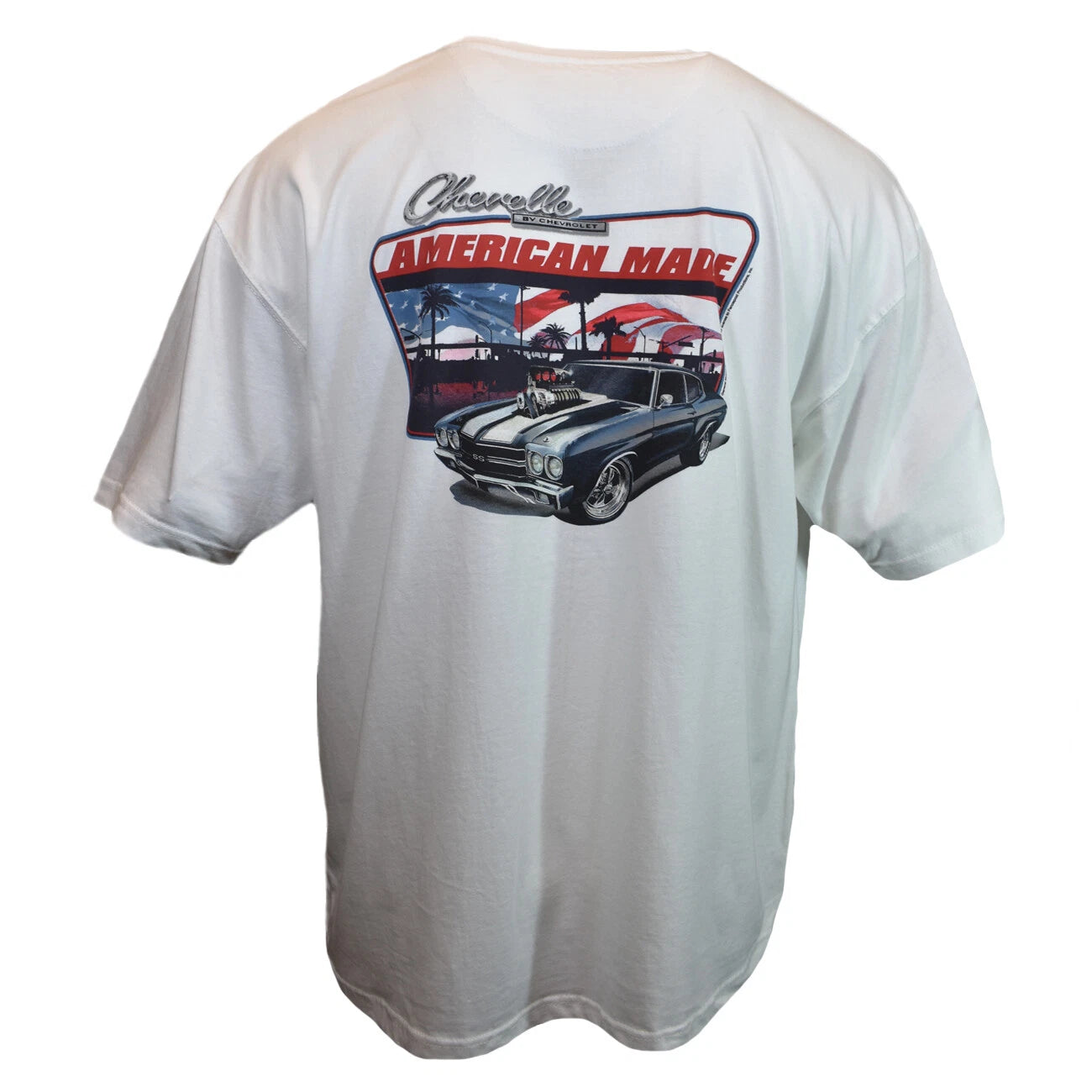 Men's T Shirt NEWPORT BLUE Chevy Chevrolet Vintage American Made NEW