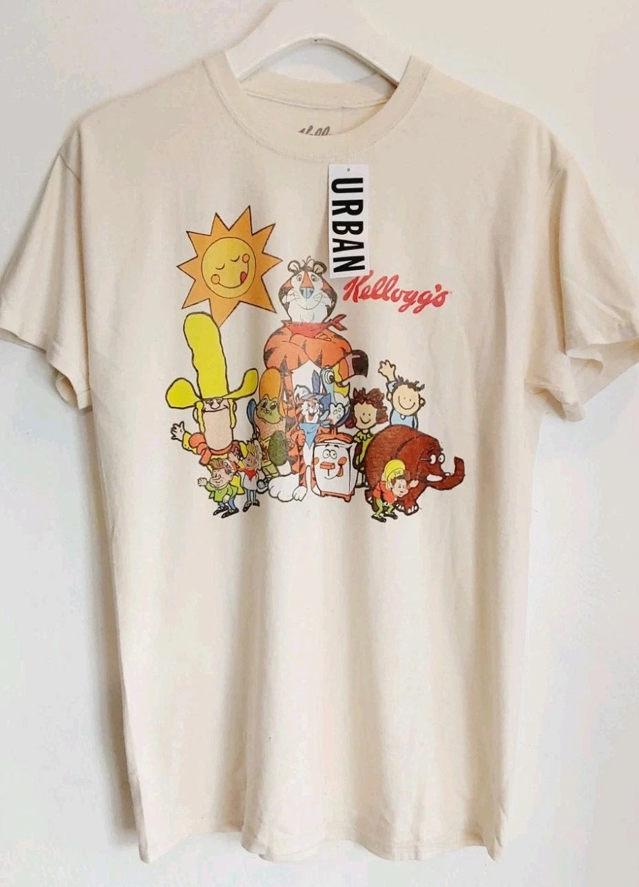 Kelloggs Cereal Tony the Tiger Smacks Vintage Art Urban Outfitters T-shirt NWT