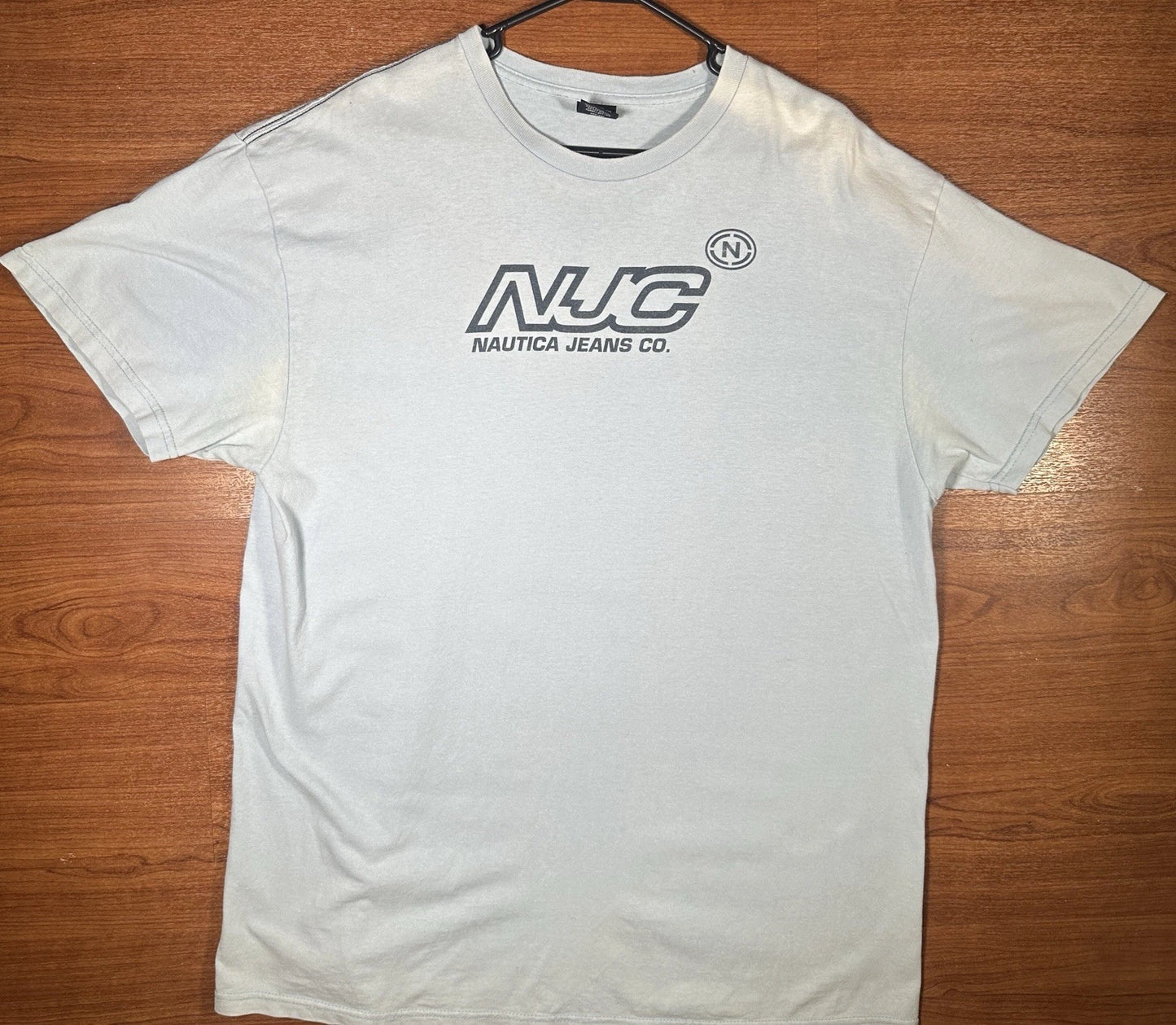 Nautica Jeans Co NJC T Shirt Mens XL Blue Logo Y2K Streetwear Cotton (3)