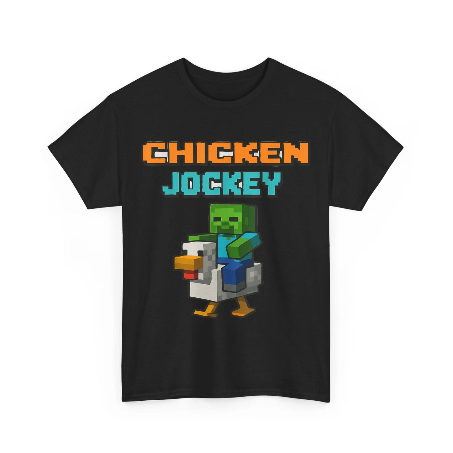 Funny Chicken Jockey Zombie Pixel Art Zombie Gamer Gift T-Shirt