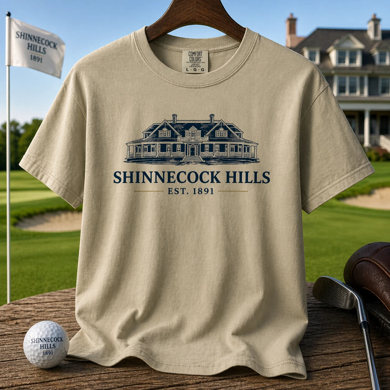 Shinnecock Hills Golf Shirt Comfort Colors 1717 Championship Week Tee