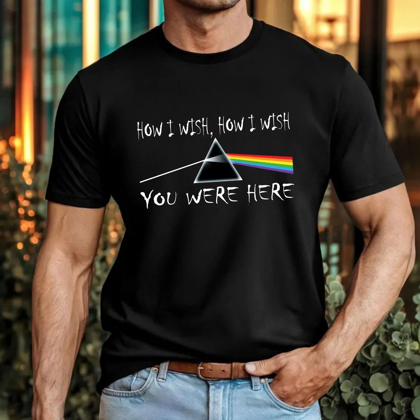 Pink Floyd UK Tour 2026 T-Shirt Wish You Were Here Classic Rock Lyrics Prism Top