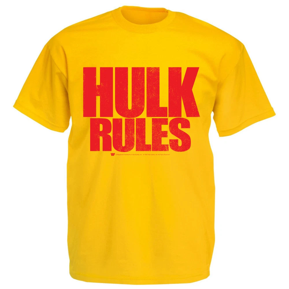 NEW VTG WWF Superstar Era WWE Hulk Rules 1980s Hulk Hogan Hulkamania Shirt S-3XL