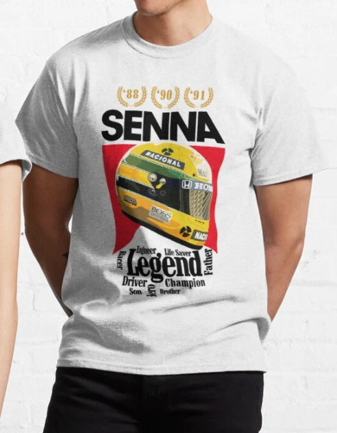 Ayrton Senna T shirt / Petrol Head T shirt / Car T shirt %100 Premium Cotton