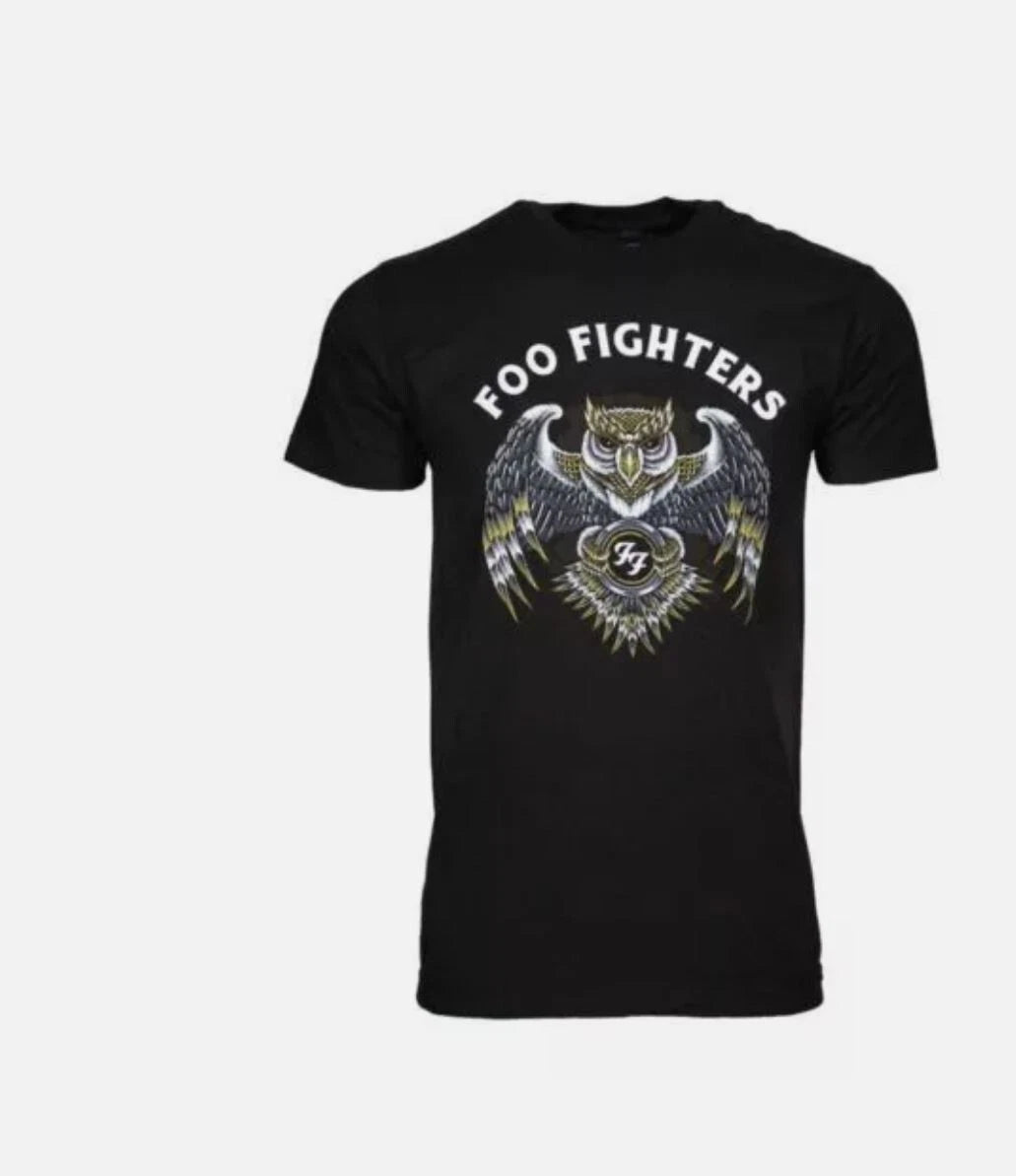 Foo Fighters Owl T Shirt Short Sleeve Funny Black Gift Men Women