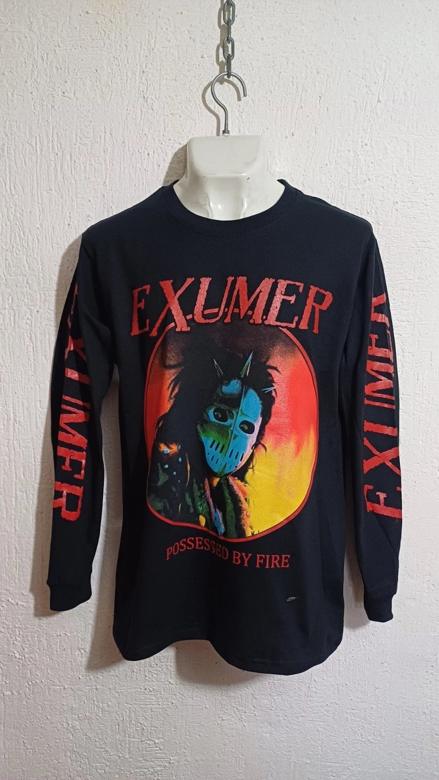 Exumer possessed fire long sleeve shirt thrash kreator destruction slayer sodom