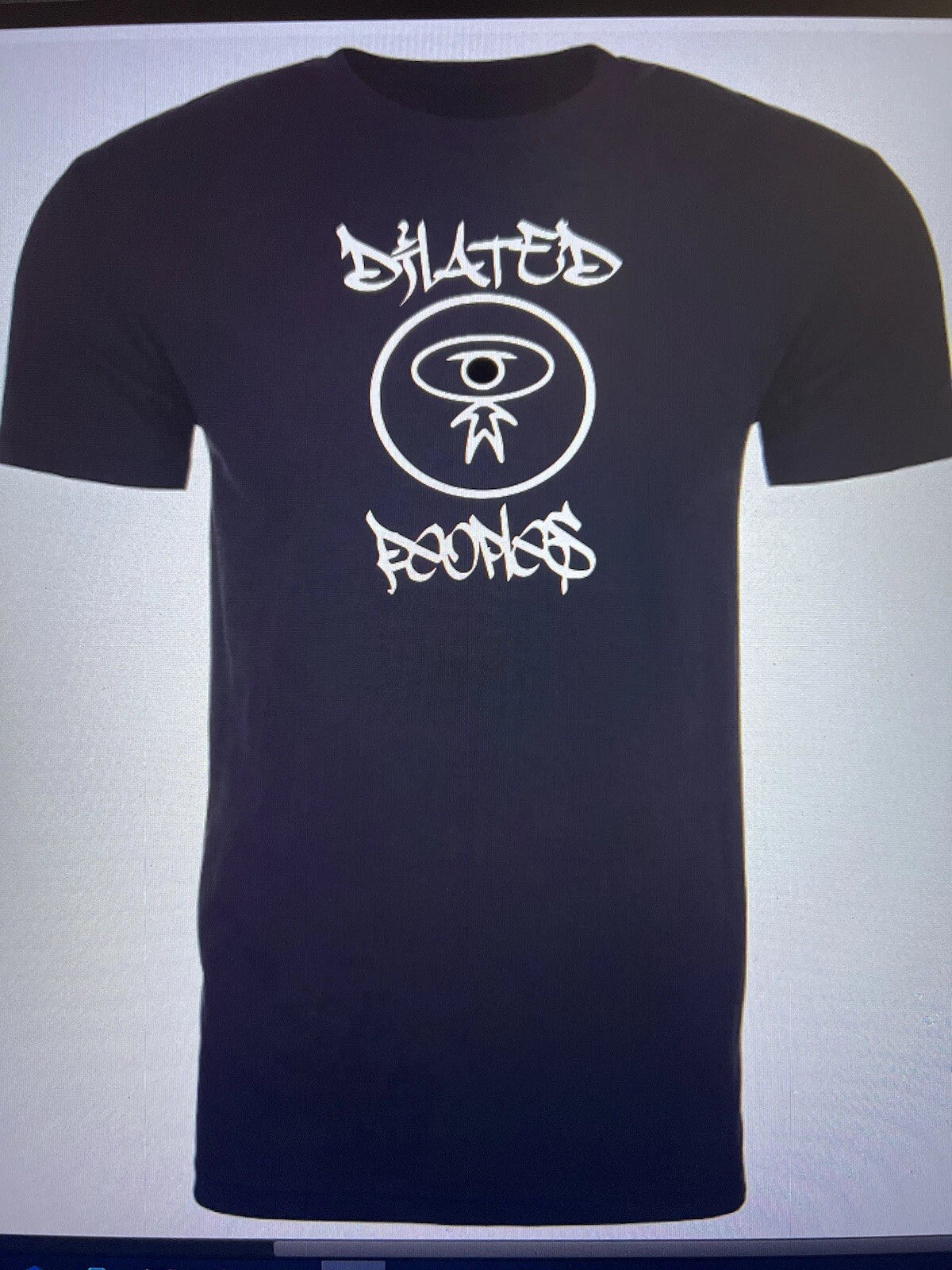 Dilated Peoples Black T-Shirt With White Vinyl Adult Sizes (Bombatomik).