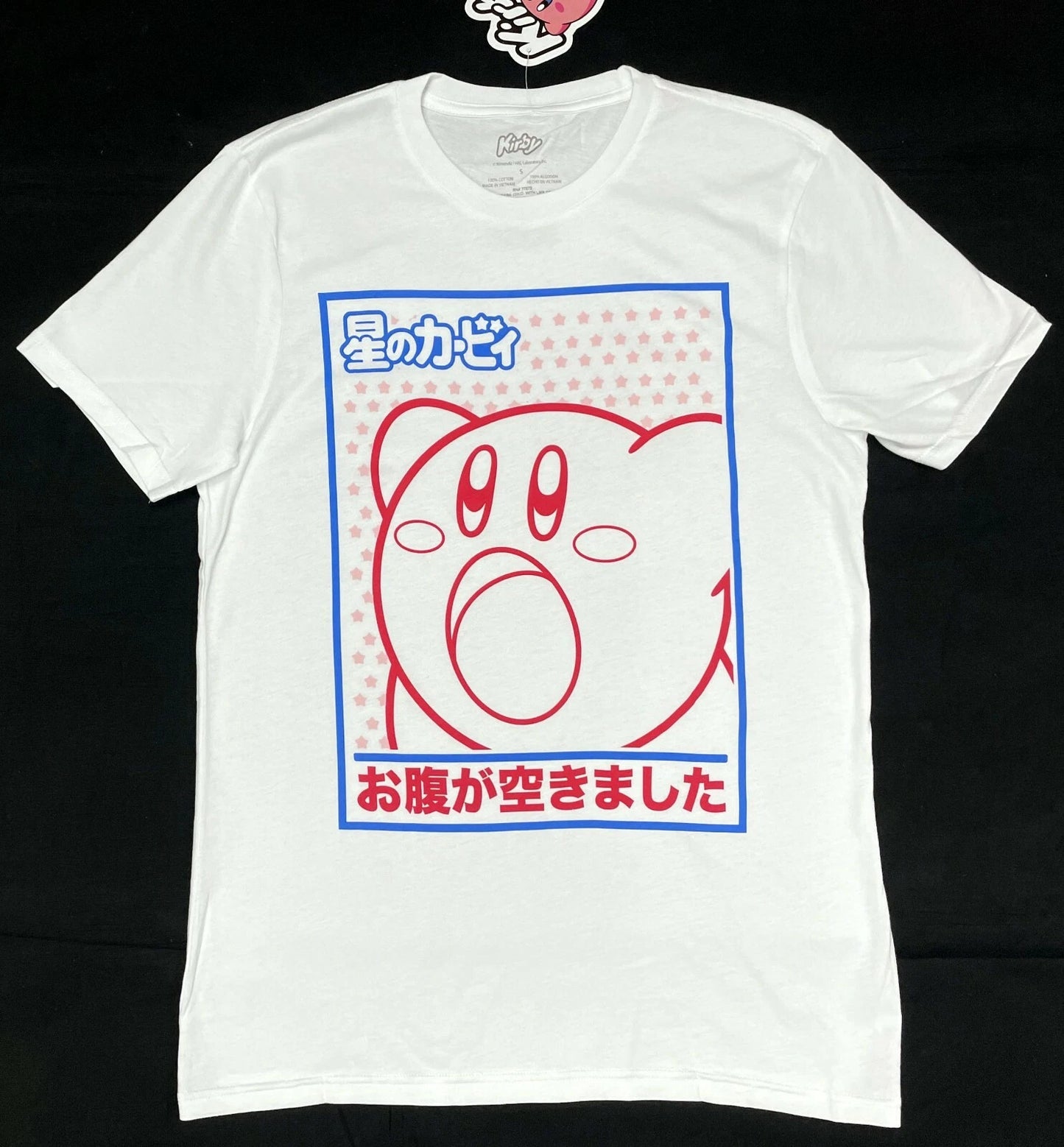 Nintendo KIRBY KANJI T-Shirt NWT Licensed & Official