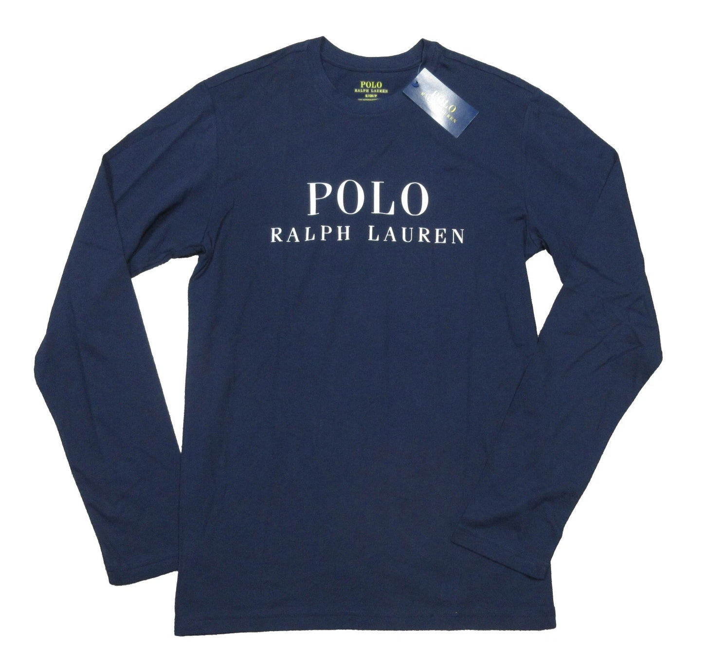 Polo Ralph Lauren Men's Navy Logo Graphic Crew-Neck Long Sleeve Sleep T-Shirt