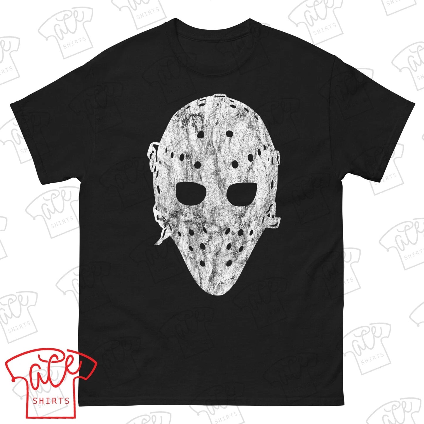 Vintage Hockey Goalie Mask Design Unisex Short Sleeve T-Shirt