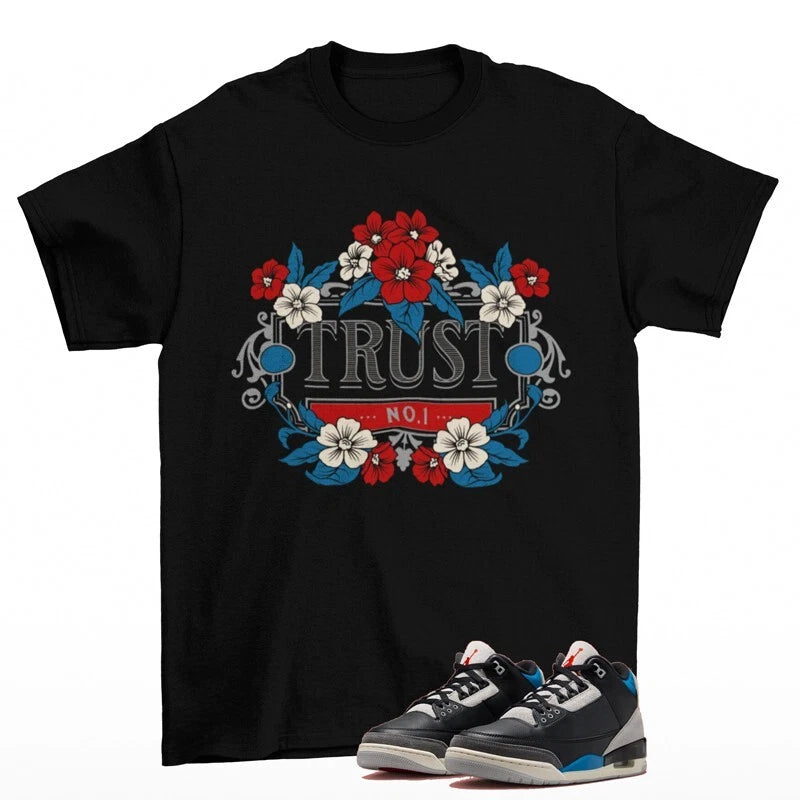 Trust Sneaker Shirt Black to Match Jordan 3 Retro Rare Air IB8967-004