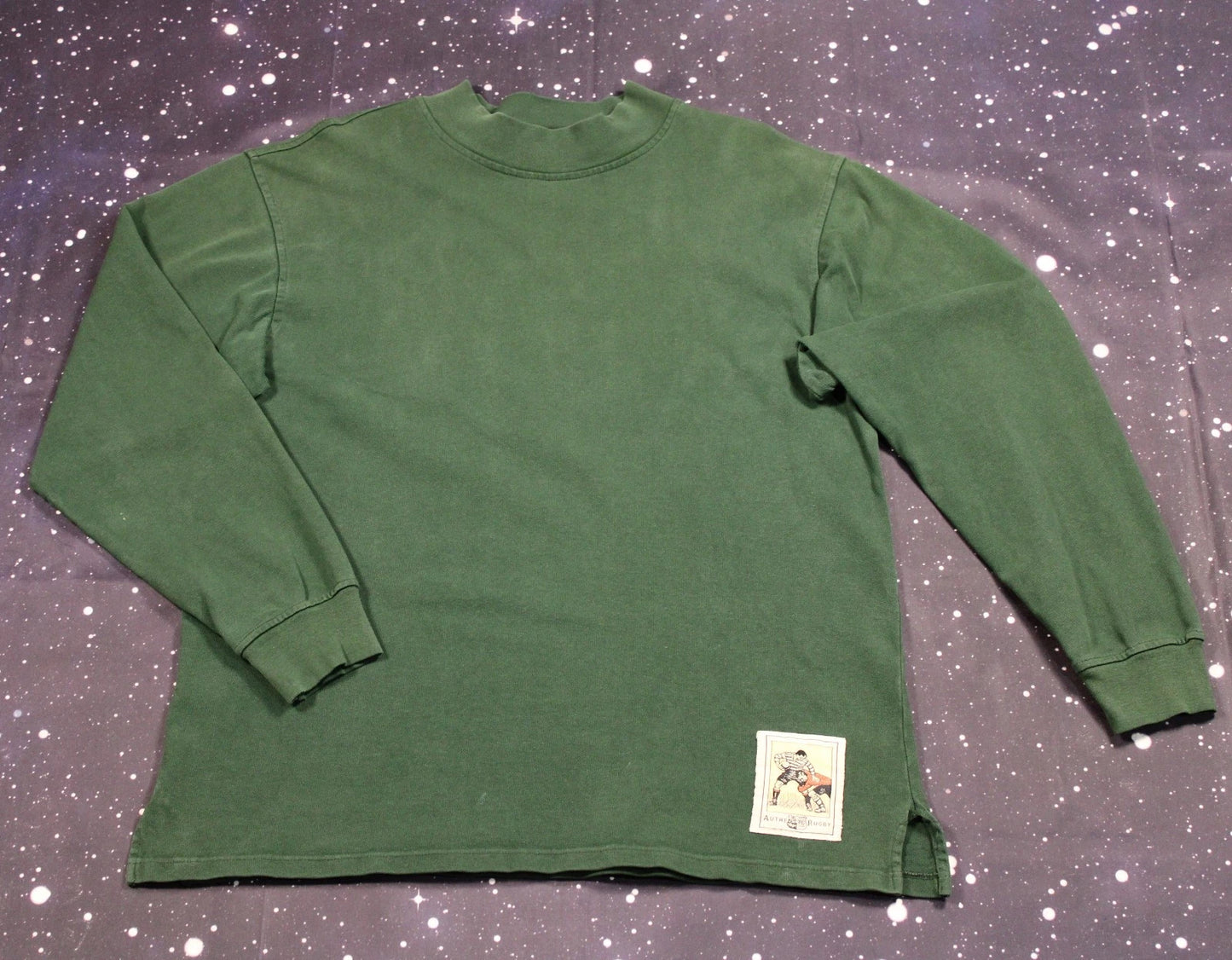 Vintage Banana Republic Rugby Shirt -Green, Big Patch, Y2K, 90s, Safari -Large