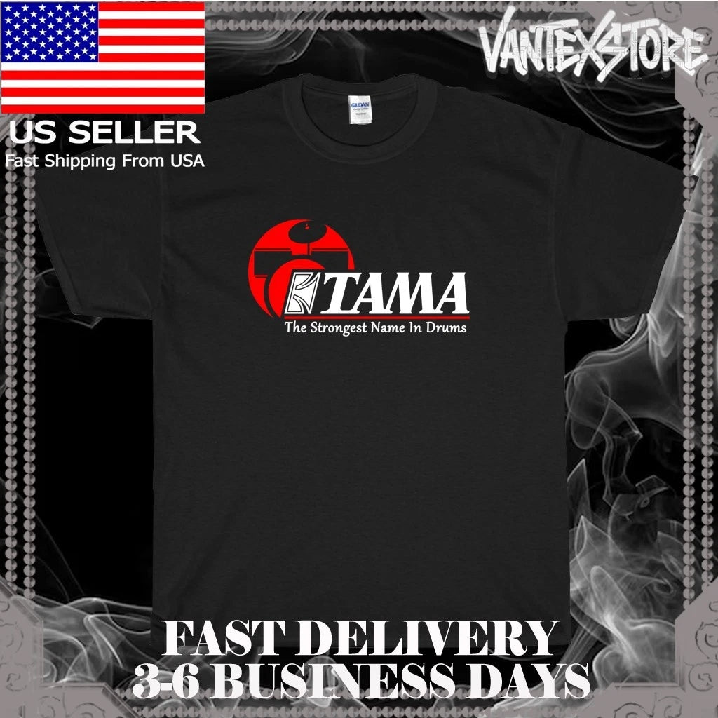 NEW SHIRT TAMA DRUMS CLASSIC LOGO MEN'S T-SHIRT FUNNY AMERICAN USA SIZE S-5XL