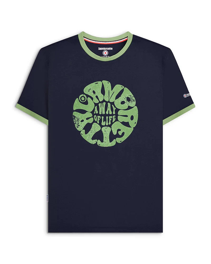 Lambretta Mens Festival Ringer Tee BNWT
