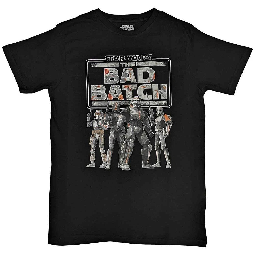 Star Wars The Bad Batch T-Shirt Black New