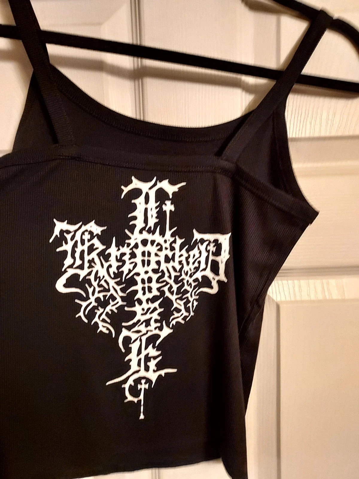 knocked loose crop Top tank top cross idc that you hate yourself tank XXs-2xl