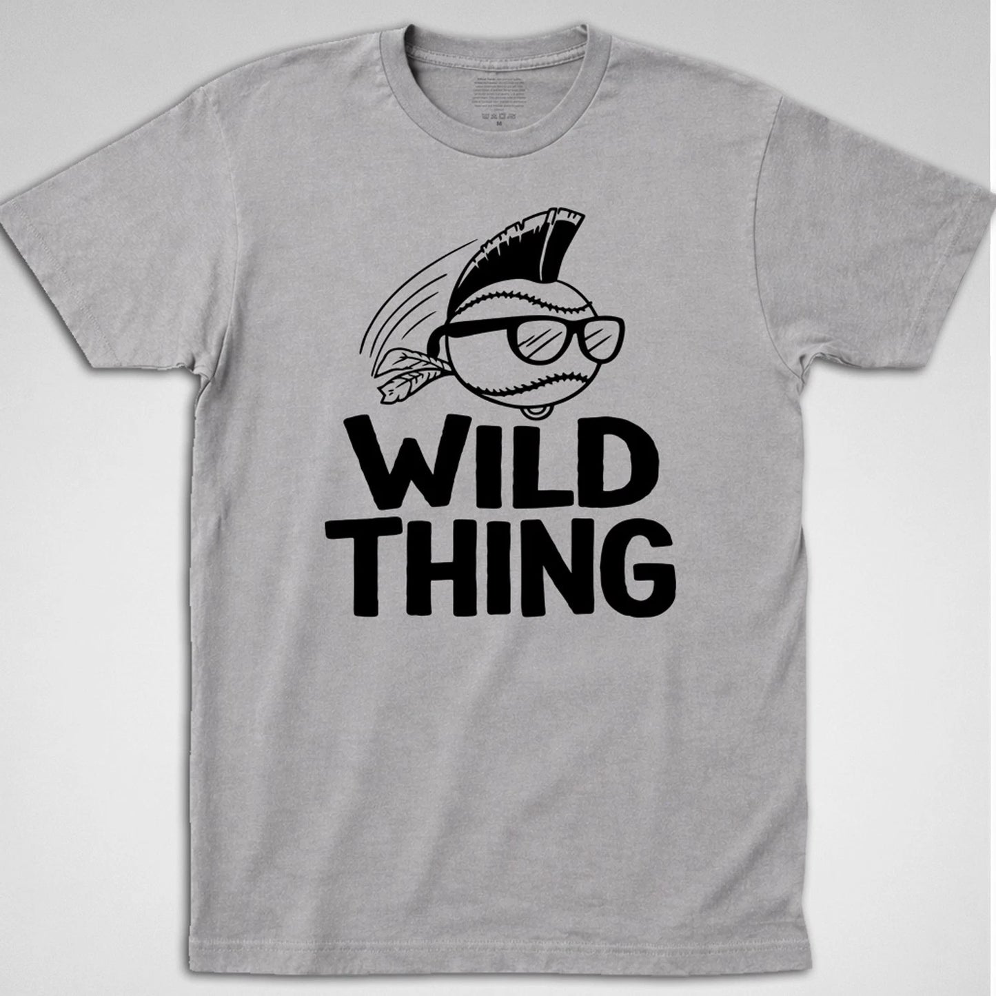 WILD THING Cleveland Indians T-Shirt major league Ricky Vaughn baseball 80s 1989