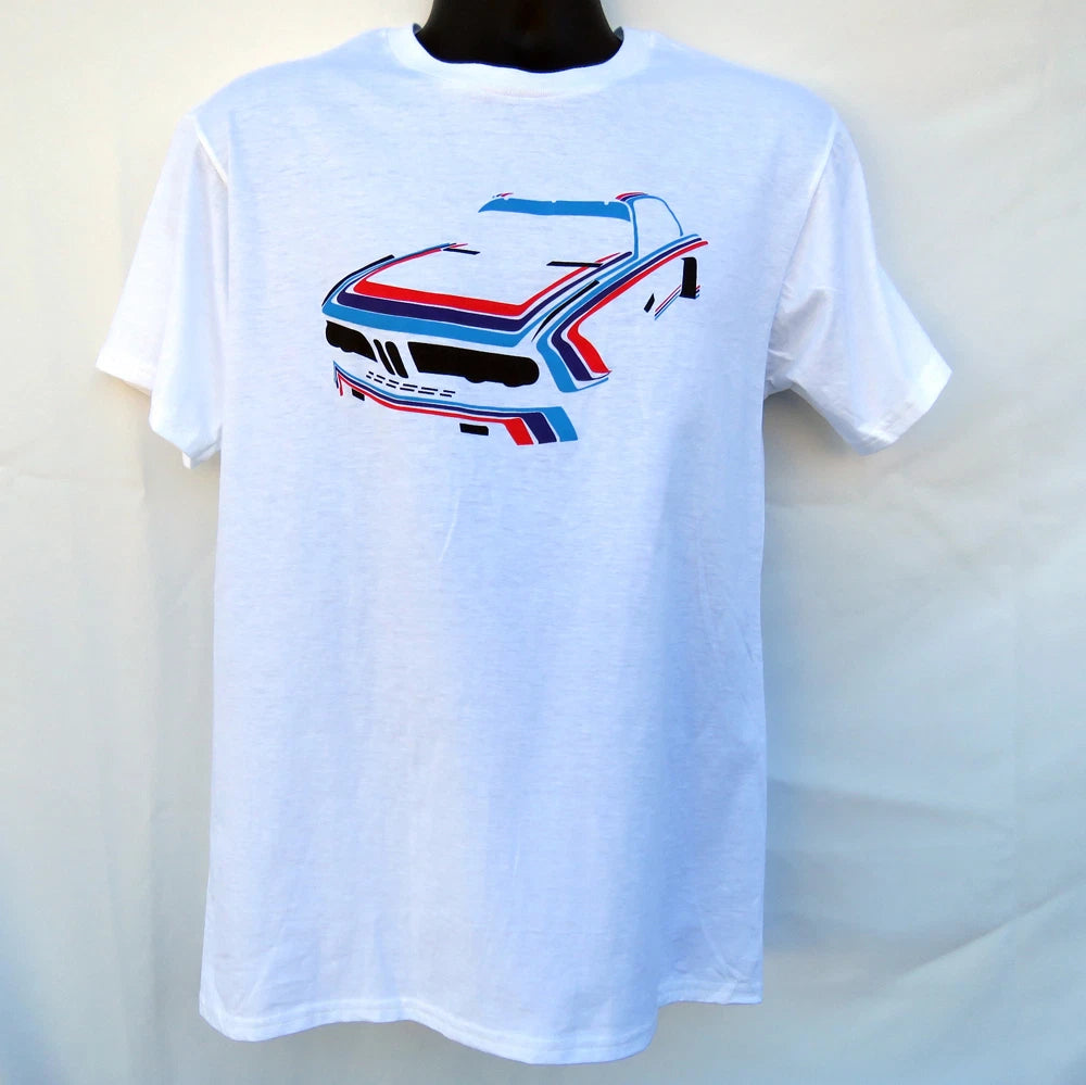3.0 BMW CSL MARTINI ROSSI RACING SHIRT ALPINA RALLY RACE CHAMPION NURBURGRING GT