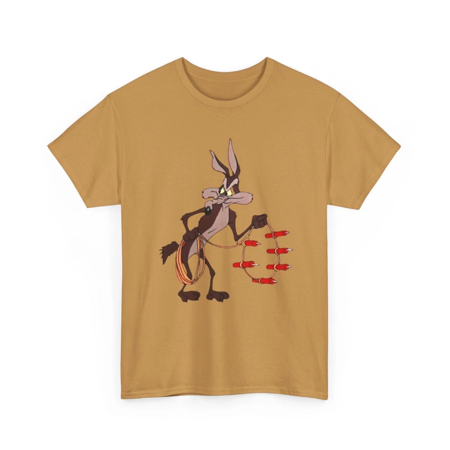 Looney Tunes Wile E. Coyote Printed T-Shirt Classic Cartoon Collectible
