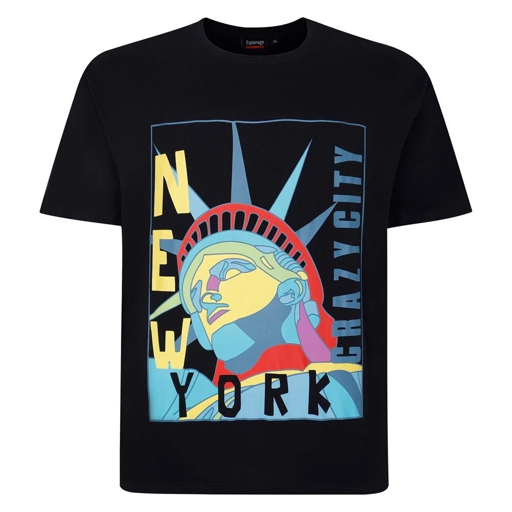 NEW IN ESPIONAGE NEW YORK POP ART T SHIRT T423 2XL3XL 4XL5XL6XL7XL8XL