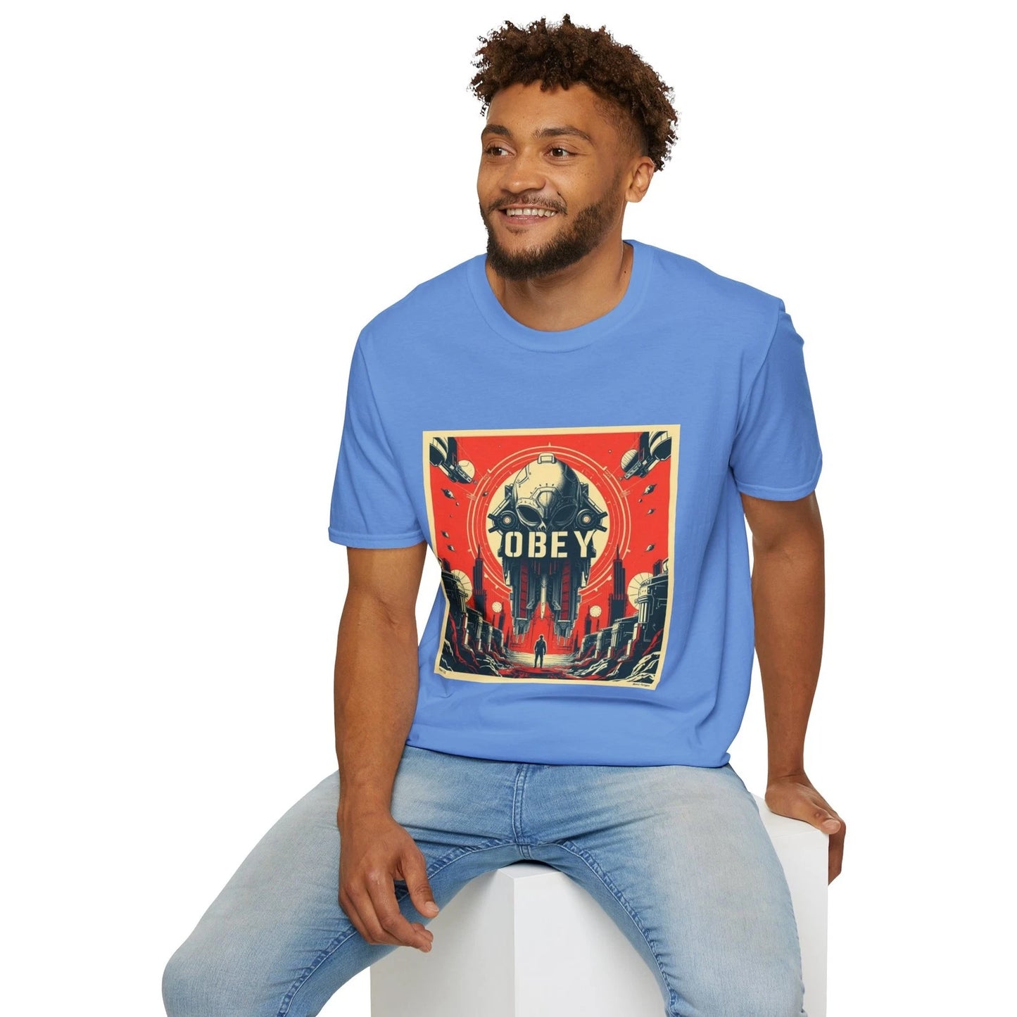 Obey Propaganda Poster T-Shirt | Dystopian Retro Art