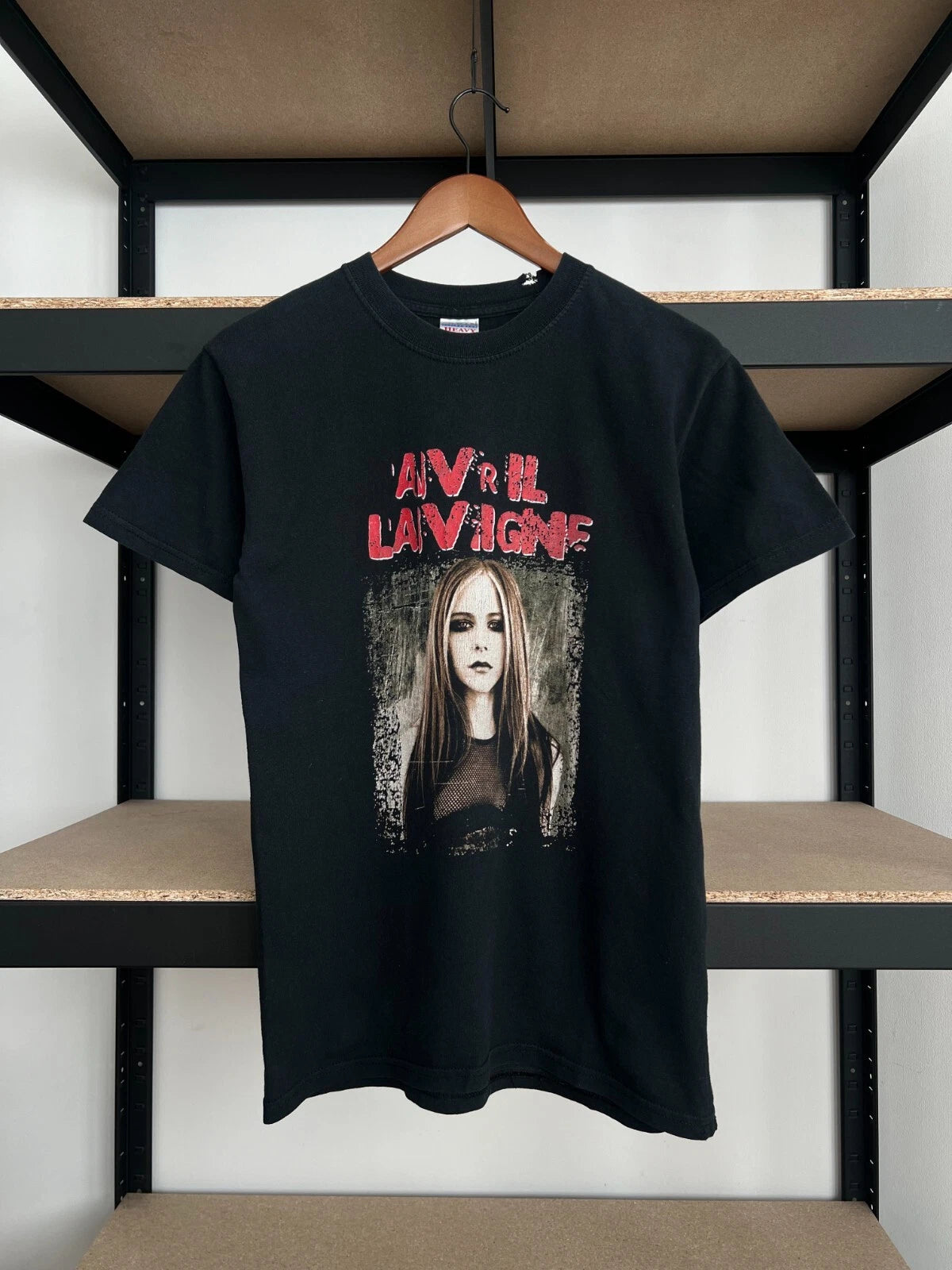 Vintage 2004 Avril Lavigne Bonez Tour Black T-shirt Sz S