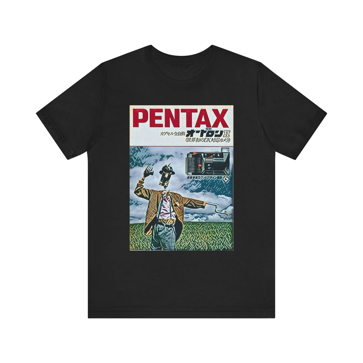 Pentax Retro Ad Art Graphic Print Crewneck Unisex Jersey Short Sleeve Tee Shirt