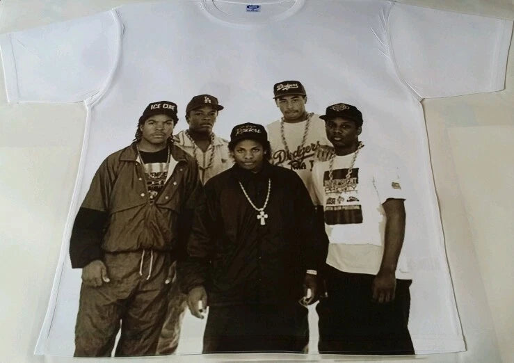 Custom NWA Sublimated Shirt laney bred oreo carmine gamma legend