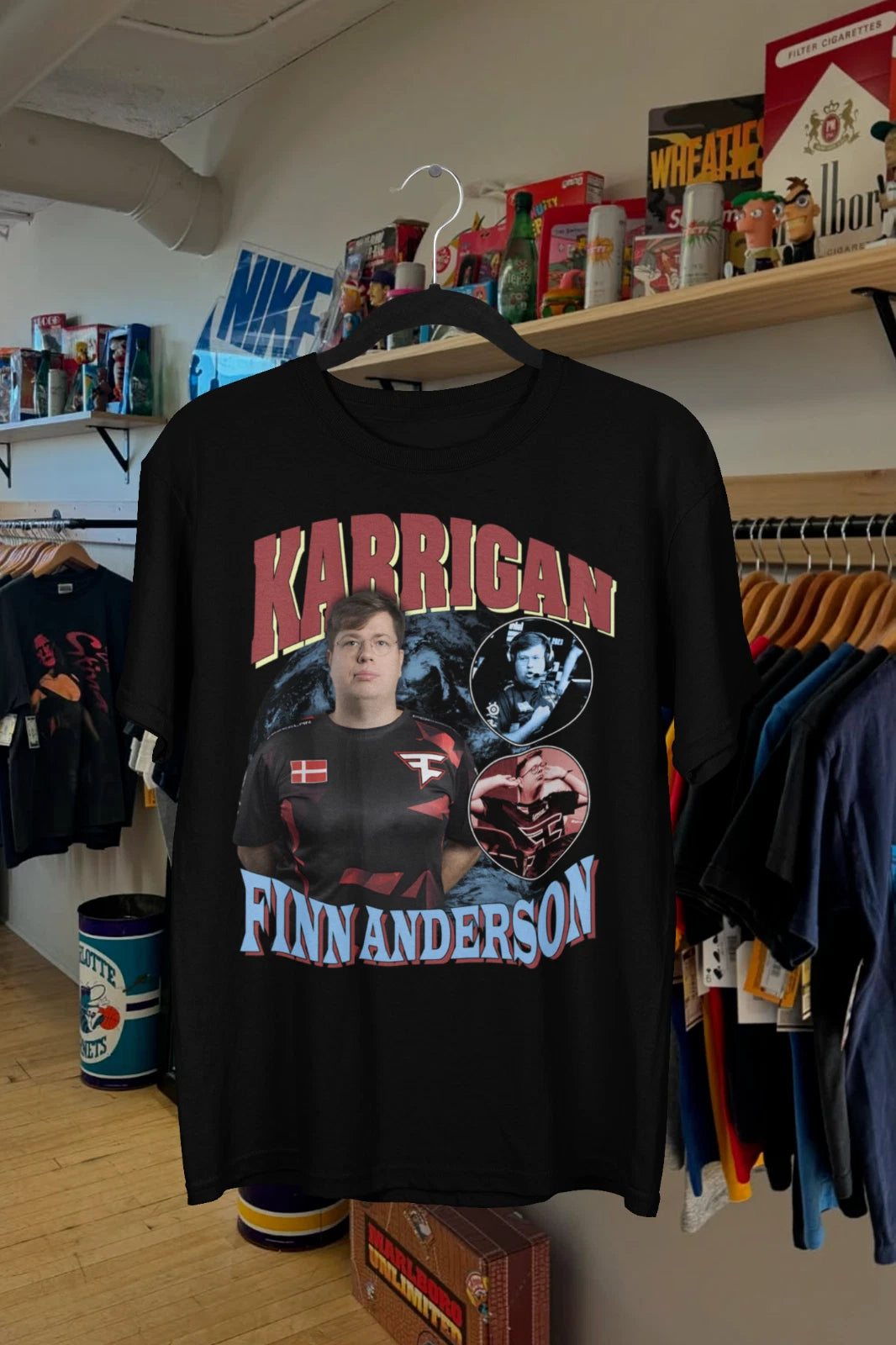 Vintage Karrigan FaZe Clan Bootleg T-Shirt - CS Esports Gaming Tee