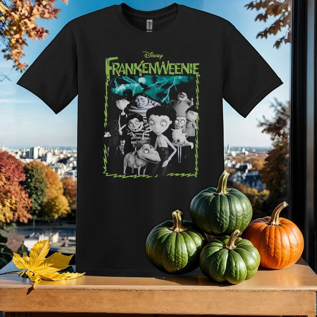 Retro Frankenweenie Characters T-shirt T shirt Men Women Unisex Tshirt SY634