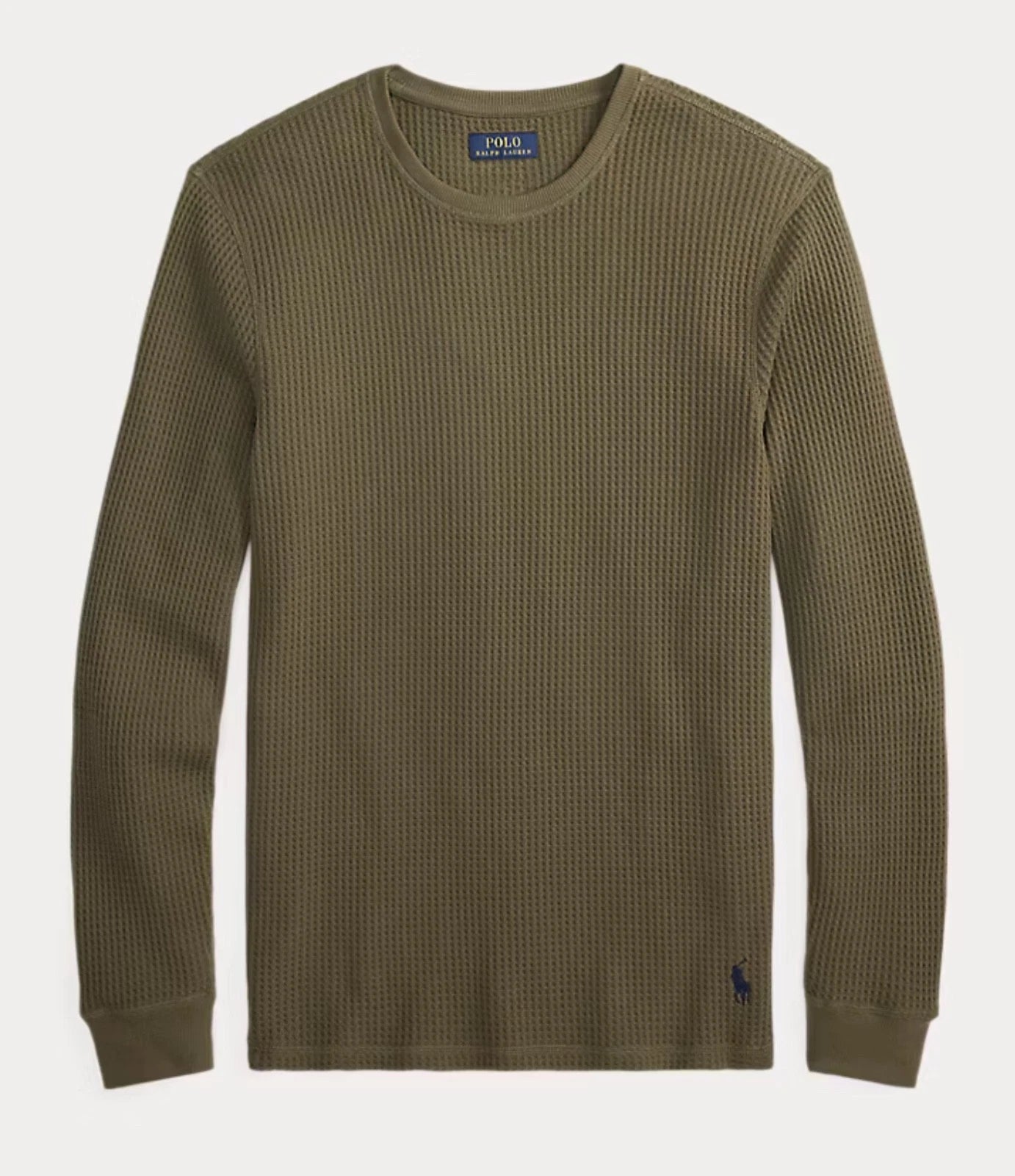 Polo RALPH LAUREN Men’s Shirt Polo Pony Waffle Weave Knit Thermal Sleep Shirt