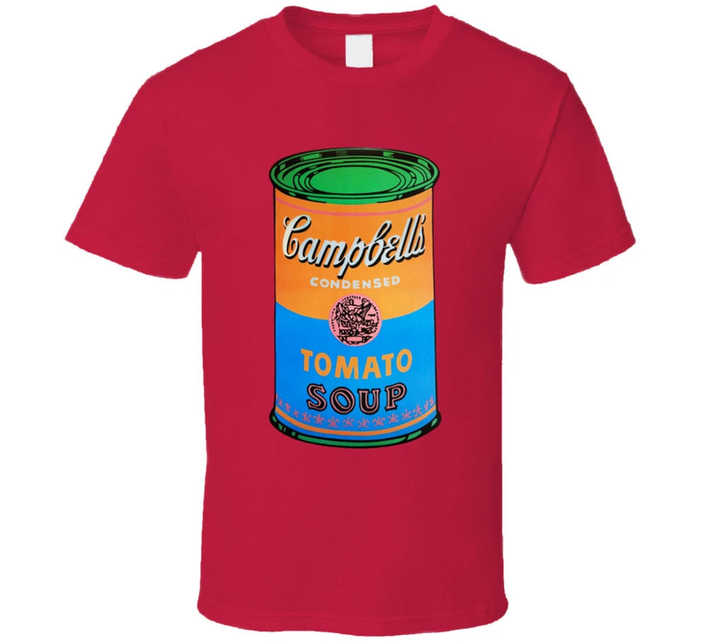 New Retro Style Campbell's Tomato Soup Tee Andy Warhol T Shirt