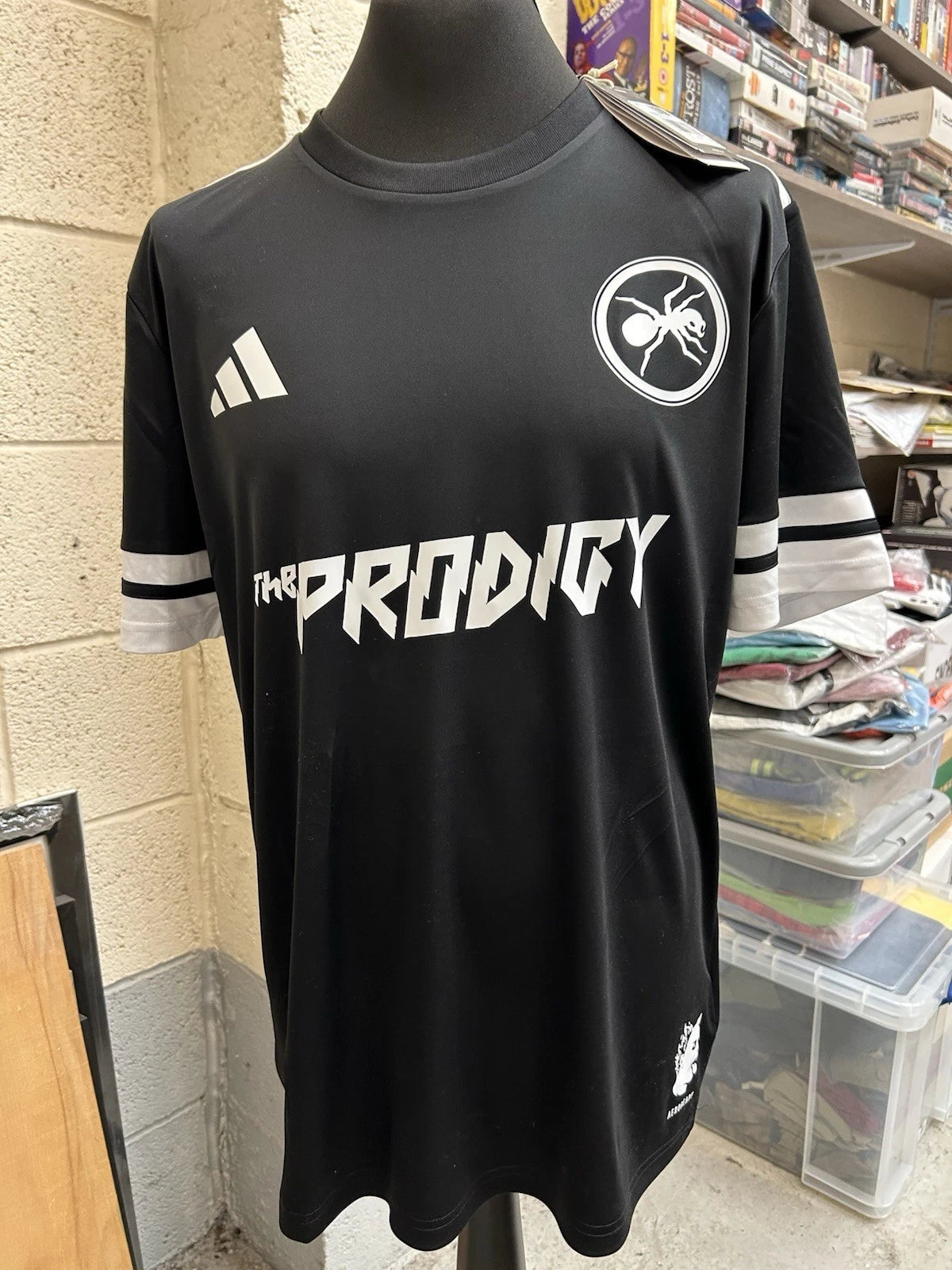The Prodigy Keith Flint Football Shirt Adidas custom Size Large