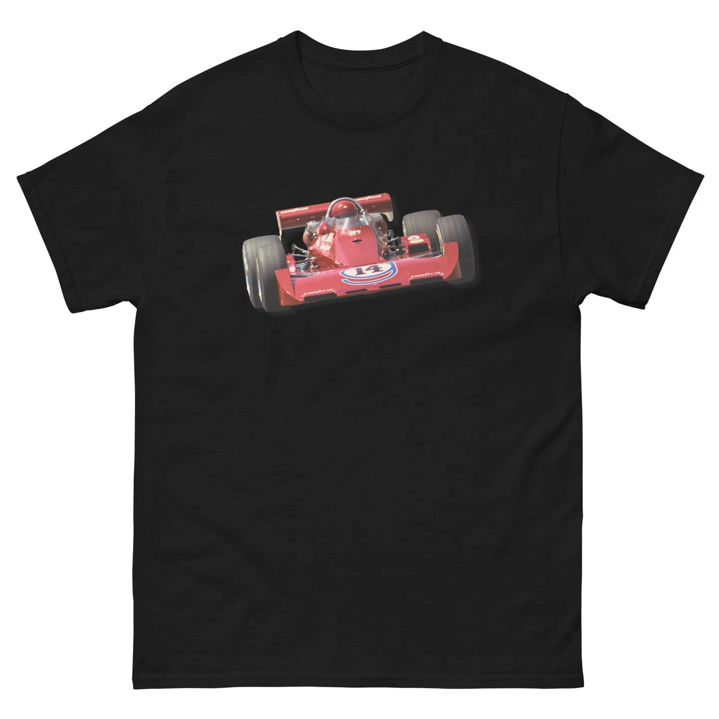 AJ Foyt #14 Orange Indy Car Fan Made Unisex Classic T-Shirt New