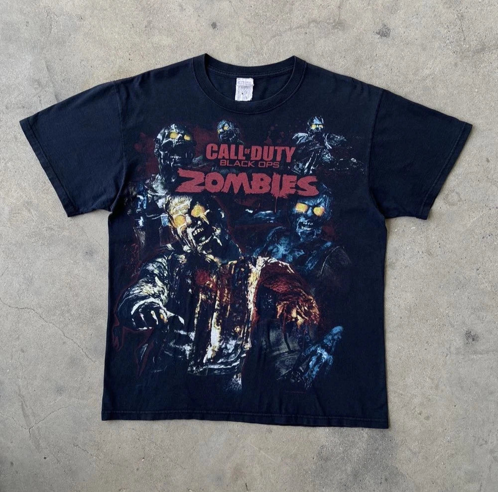 Call of Duty Black Ops Zombies Game Tee 2011 Vintage Video Game T-Shirt