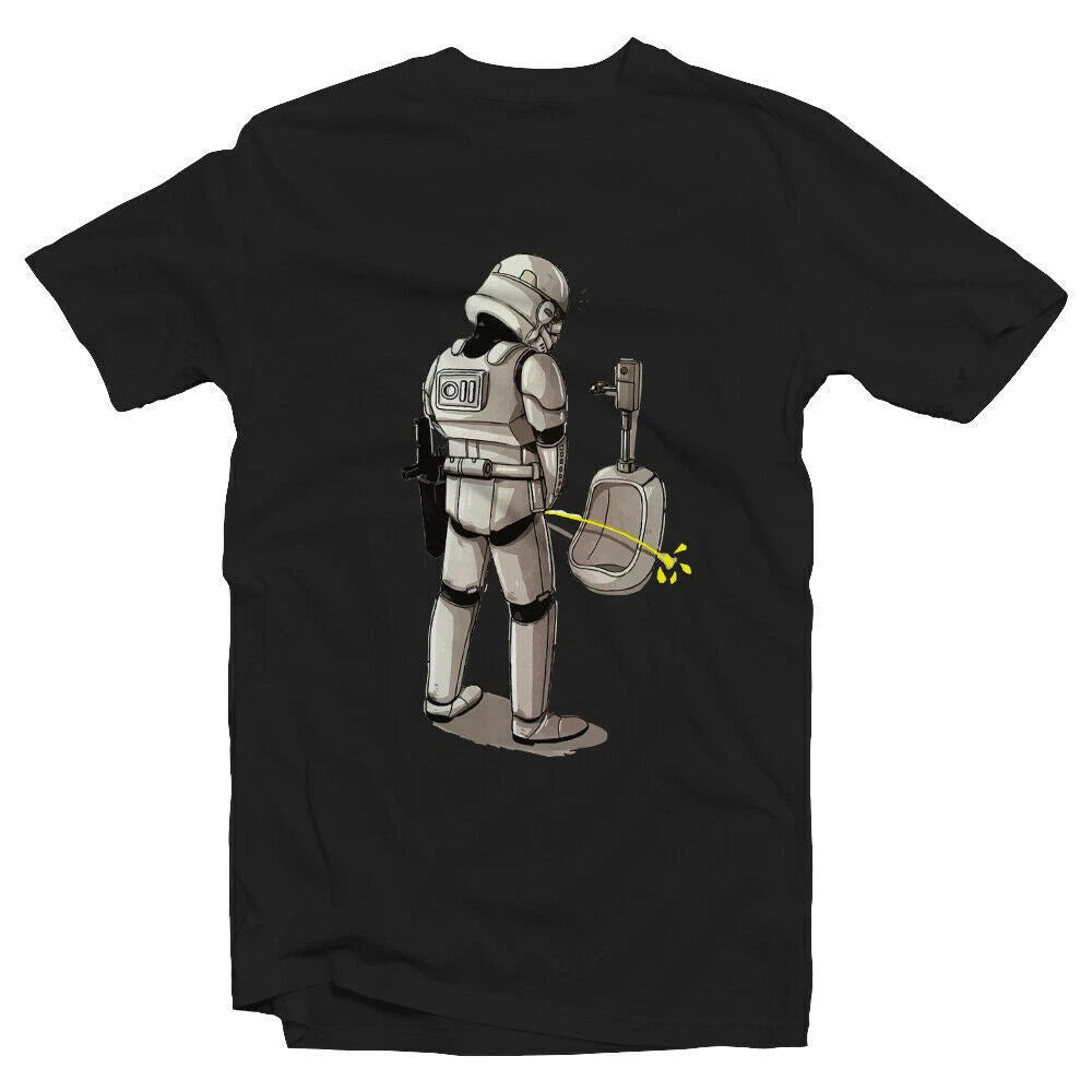 Stormtrooper Tshirt Peeing Unisex & Kids Star Space Sci Fi Funny Humour