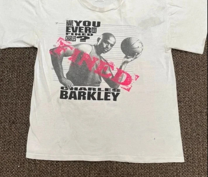 Charles Barkley NBA Basketball Vintage 80s Tshirt re-print