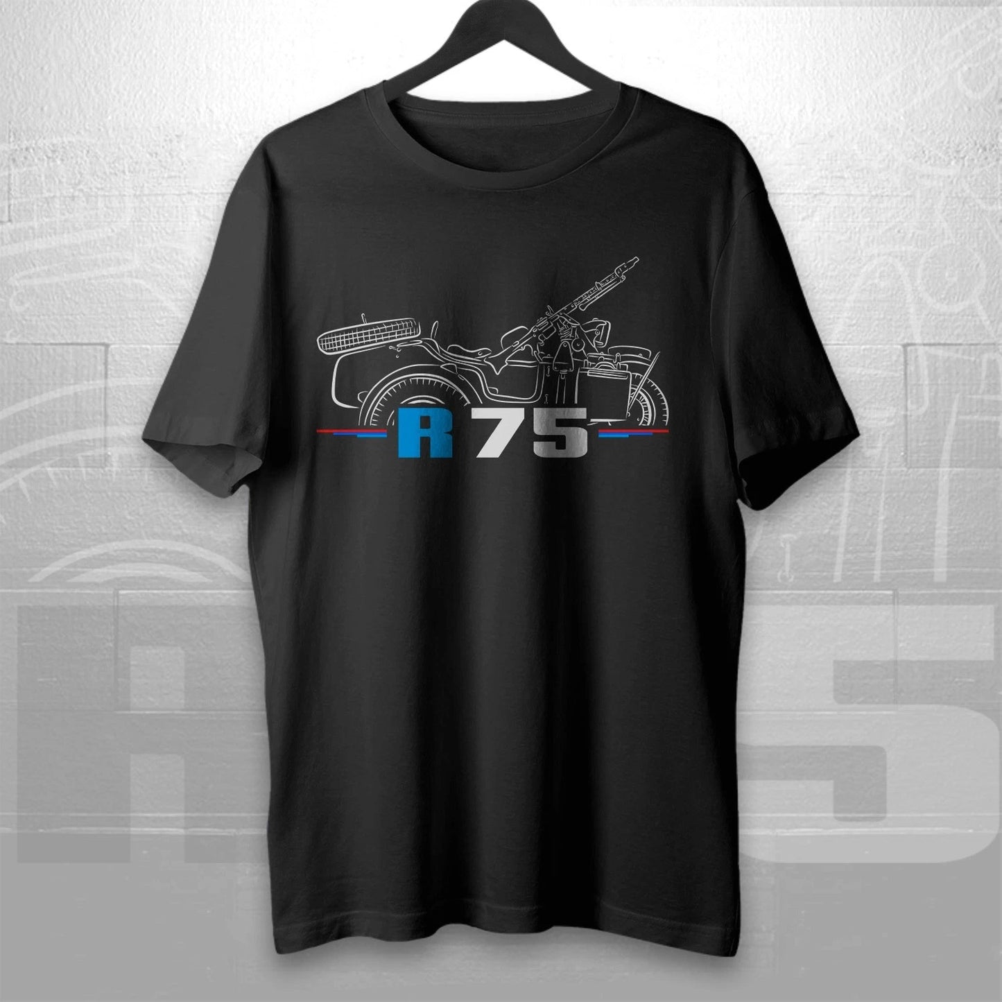 For BMW R75 1941-1944 fans - Motorcycle T-Shirt/Long Sleeve