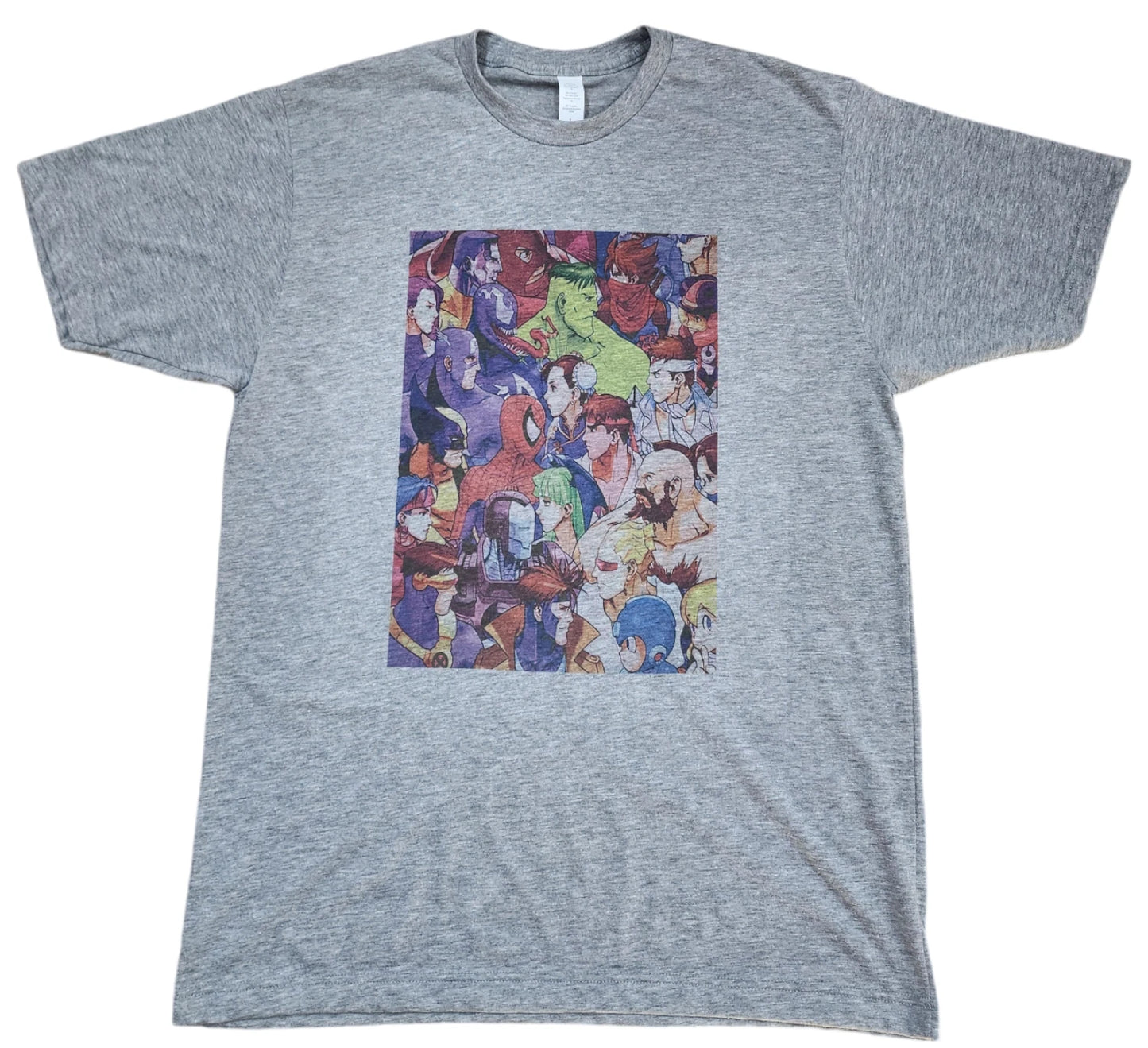 Marvel VS Capcom Arcade Men's T-shirts Vintage Gray Retro Soft Style Gift Idea